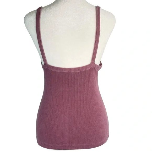 Free People Intimately High Neck Low Back Ribbed Tank Top - Picture 3 of 8